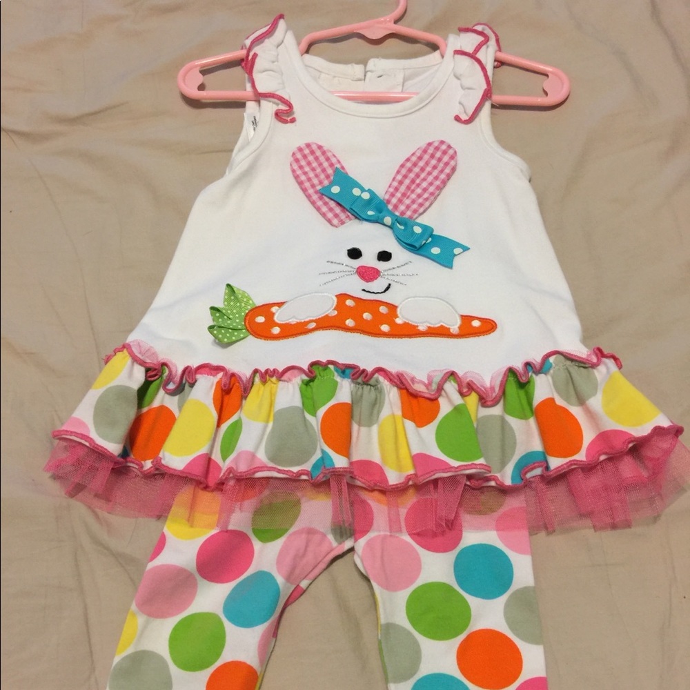 Easter Bunny outfit set Bonnie Jean Baby